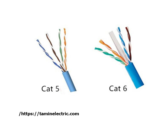 تفاوت کابل های شبکه CAT5 , CAT6
