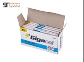 باتری سمعکی بدون جیوه کارتی سایز A10 بسته 6 عددی گیگاسل