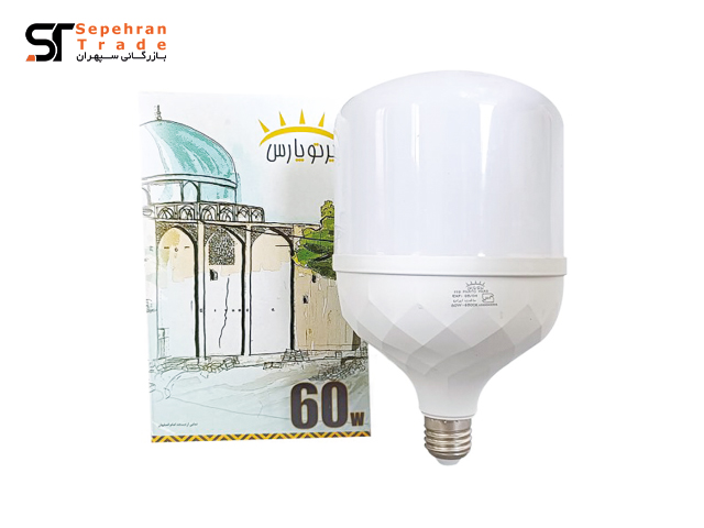 لامپ ال ای دی استوانه ای 60 وات E27 پرتو پارس