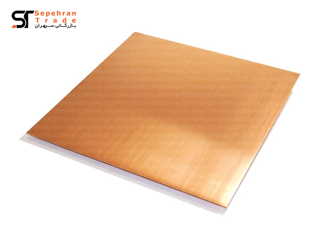 صفحه مسی ارت 60 در 60 با ضخامت 5 میلیمتر