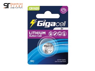 باتری سکه ای لیتیوم کارتی سایز 1620 گیگاسل