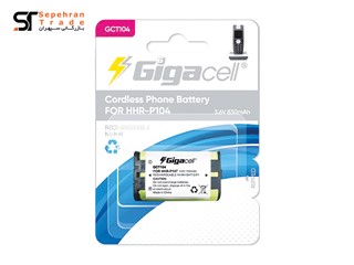 باتری تلفنی 830 میلی آمپر شارژی کارتی کد P 104 گیگاسل