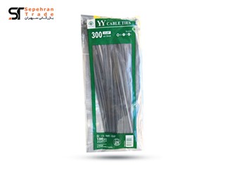 بست کمربندی پلاستیکی سایز 4.8*300 بسته 100 عددی مشکی وای وای YY