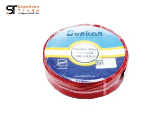 سیم برق افشان 1 در 1 قرمز سیمکان