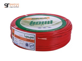 سیم برق افشان 1 در 0.5 قرمز سیمیا