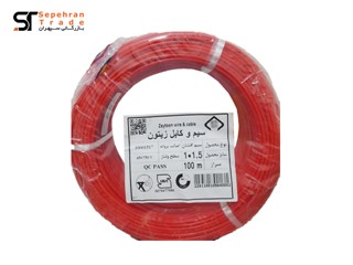 سیم برق افشان 1 در 1.5 قرمز زیتون