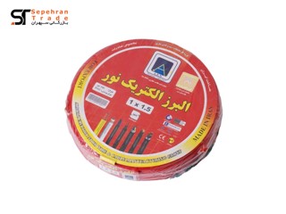 سیم برق افشان 1 در 1.5 قرمز البرز الکتریک نور