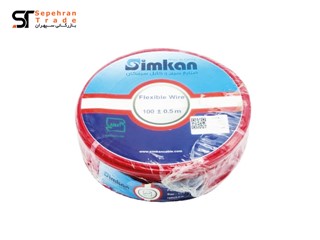 سیم برق افشان 1 در 10 قرمز سیمکان