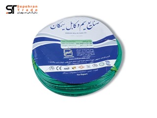 سیم برق افشان 1 در 1.5 سبز سیمکان