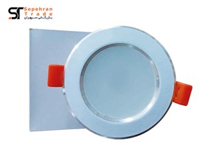 چراغ سقفی بک لایت توکار دایره ای 7 وات پرتو پارس