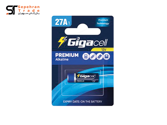 باتری ریموتی (دزدگیر) پریمیوم آلکالاین کارتی سایز A27 گیگاسل