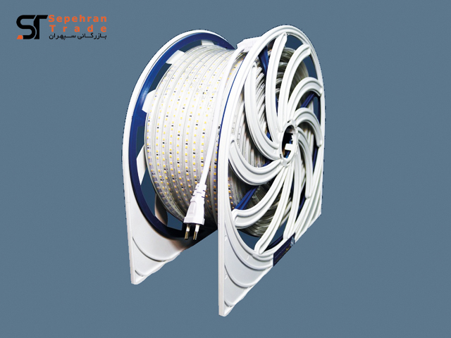 رول ریسه ال ای دی نوری روشنا 100 متری 8 میلیمتر شاه چراغ پارسیان