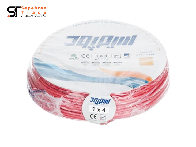 سیم برق افشان 1 در 4 قرمز سیمپود