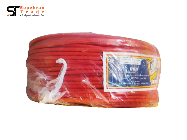 سیم برق افشان 1 در 6 قرمز همدان 