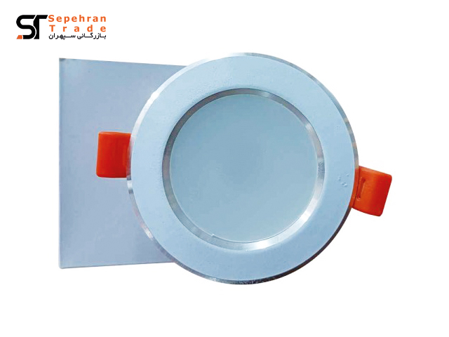 چراغ سقفی بک لایت توکار دایره ای 7 وات پرتو پارس