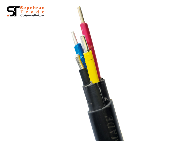 کابل آلومینیوم دو روکش 4 در 16 روکش PVC افلاک الکتریک خراسان